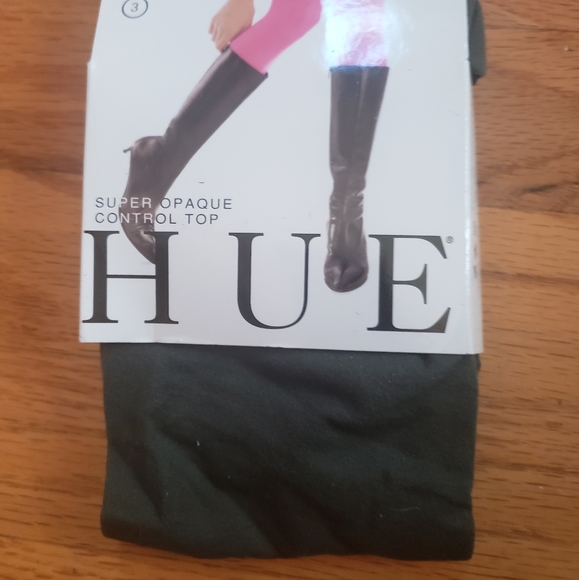 HUE Accessories Nwt Hue Control Top Super Opaque Tights Verbena Sz